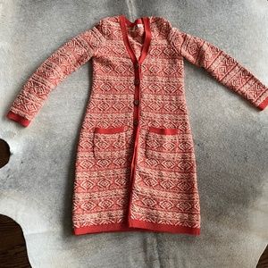 Anthropology Moth Long Cardigan